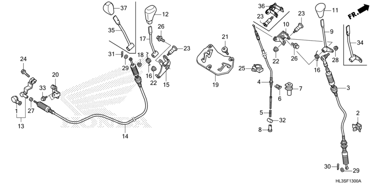 SHIFT LEVER/SELECT LEVER
