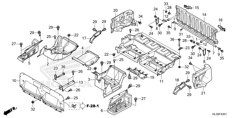 BED PLATE/REAR GATE (SXS700M4/M4D)