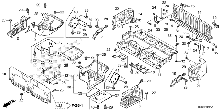 BED PLATE/REAR GATE (SXS700M4/M4D)