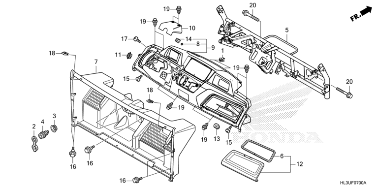 INSTRUMENT PANEL (SXS700M2PM,N/M4PM,N)