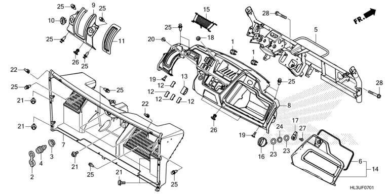 INSTRUMENT PANEL (SXS700M2PP,R/M2DR/M4PP,R)