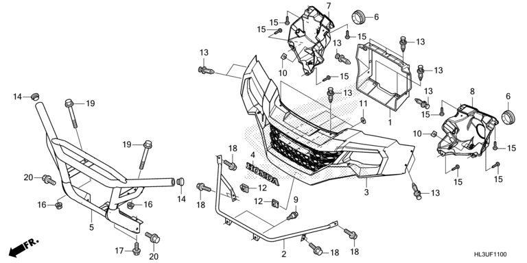 FRONT GRILLE/FRONT BUMPER