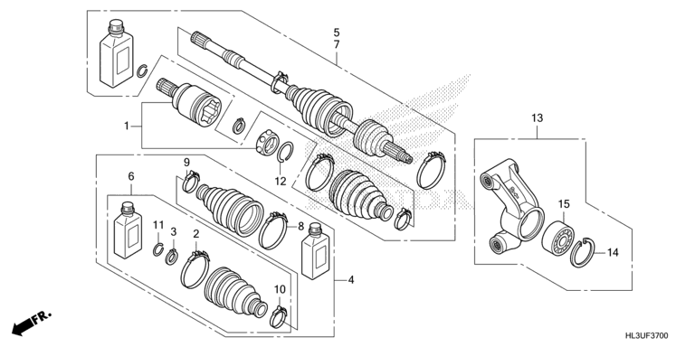 REAR KNUCKLE/REAR DRIVESHAFT