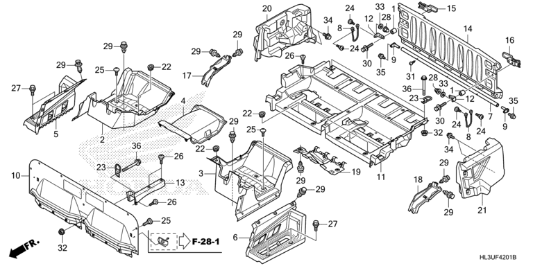 BED PLATE/REAR GATE (SXS700M4P)