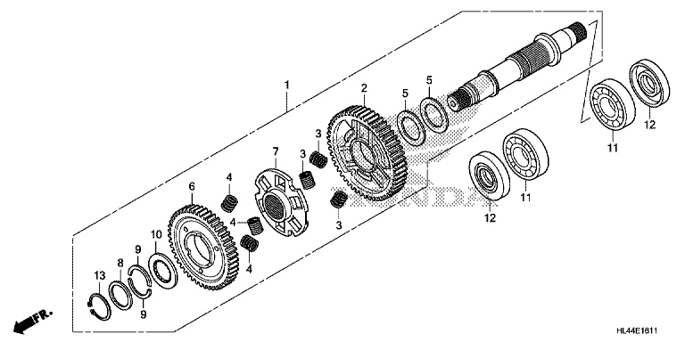 FINAL DRIVEN SHAFT