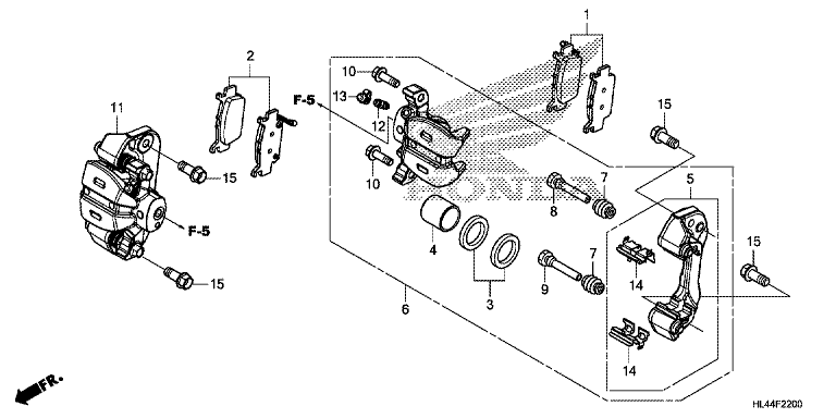 REAR BRAKE CALIPER