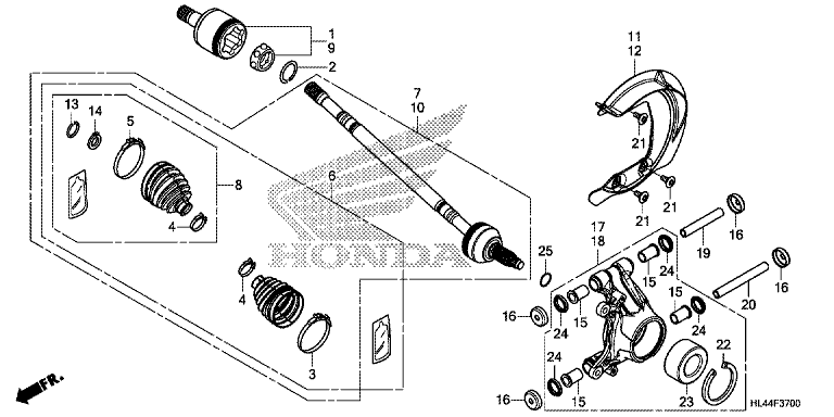 REAR KNUCKLE/REAR DRIVESHAFT