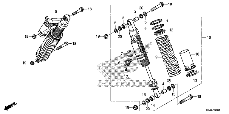 REAR SUSPENSION (SXS1000M3L/M5L)