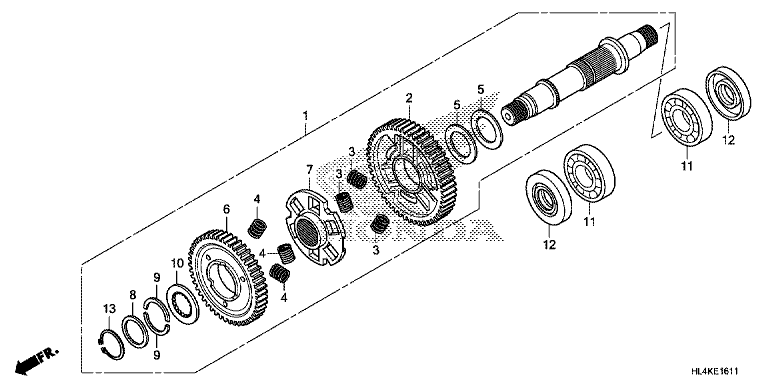 FINAL DRIVEN SHAFT