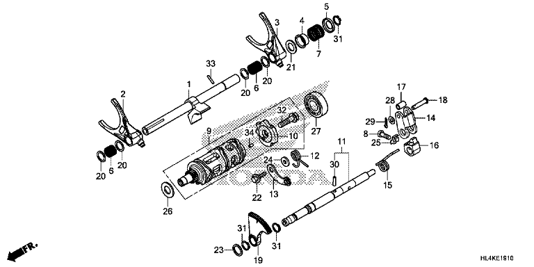 GEARSHIFT FORK (SUB TRANSMISSION)
