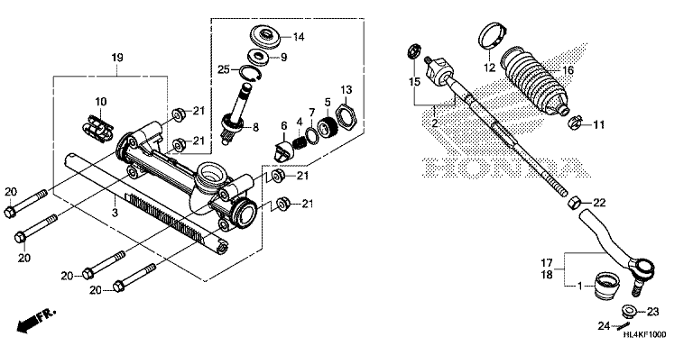 STEERING GEAR BOX/TIE ROD