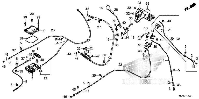 SHIFT LEVER/SELECT LEVER
