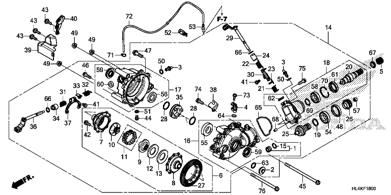 FRONT FINAL GEAR (SXS1000M3/M3P/M5P/M5D)