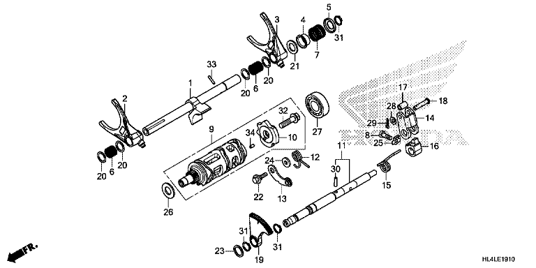 GEARSHIFT FORK (SUB TRANSMISSION)