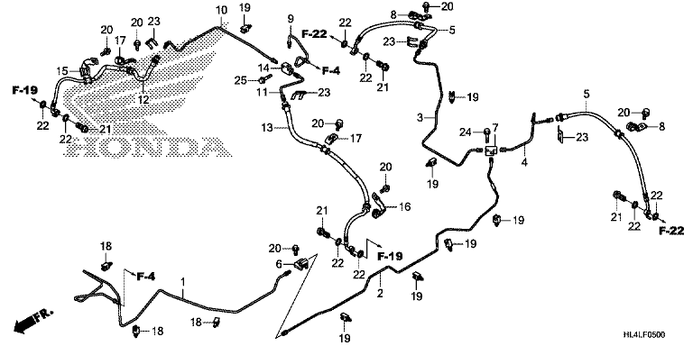 BRAKE PIPE (SXS1000M3P/M3D/M5P/M5D)