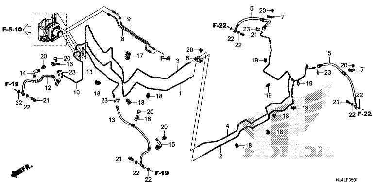BRAKE PIPE (SXS1000M3L/M5L)