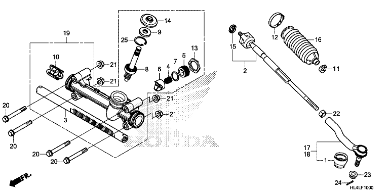 STEERING GEAR BOX/TIE ROD