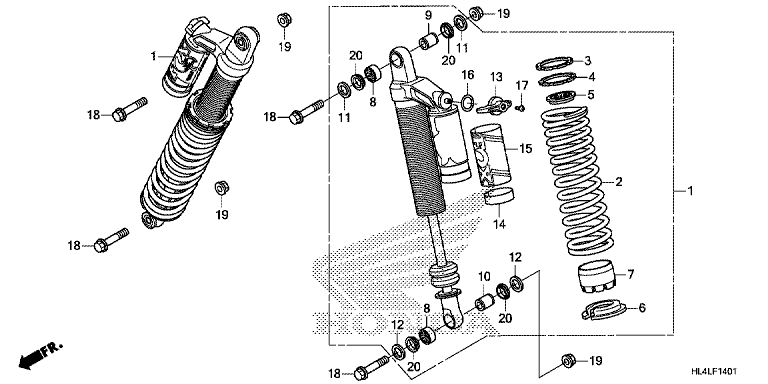 FRONT SUSPENSION (SXS1000M3L/M5L)