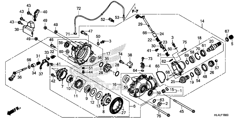 FRONT FINAL GEAR (SXS1000M3P/M3D/M5P/M5D)