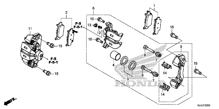 REAR BRAKE CALIPER
