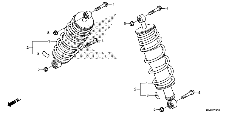 REAR SUSPENSION (SXS1000M3P/M3D/M5P/M5D)