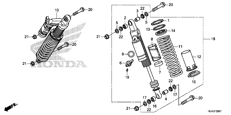 REAR SUSPENSION (SXS1000M3L/M5L)