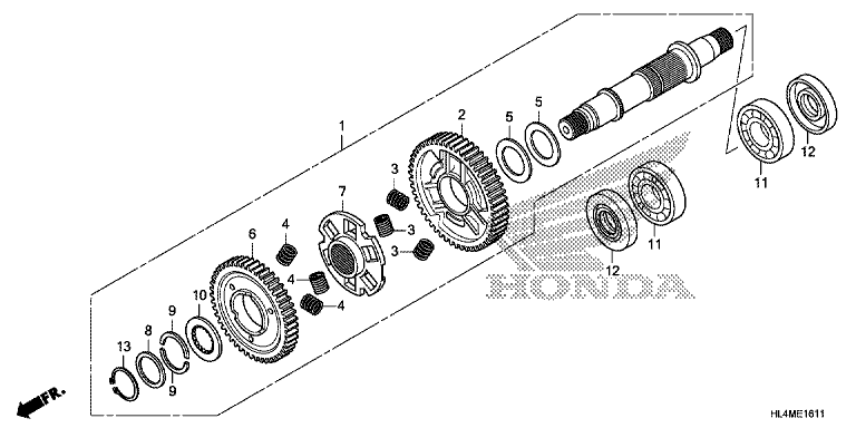 FINAL DRIVEN SHAFT