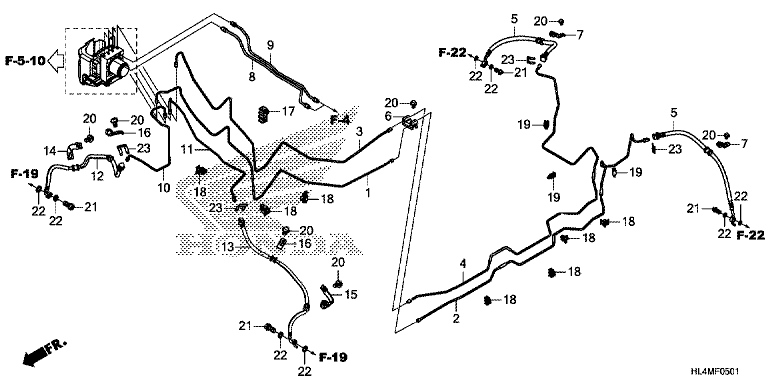 BRAKE PIPE (SXS1000M3L/M5L)
