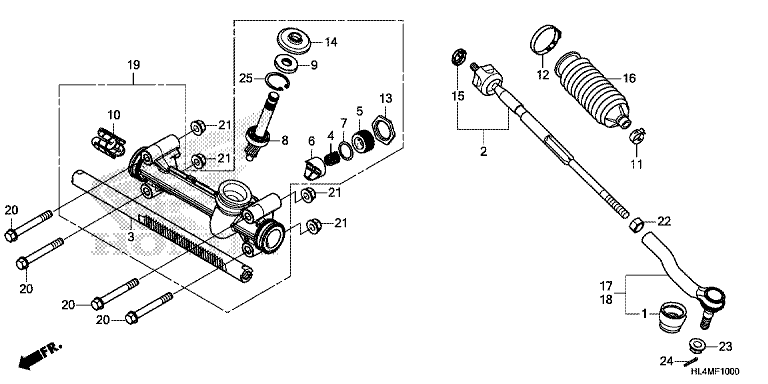 STEERING GEAR BOX/TIE ROD