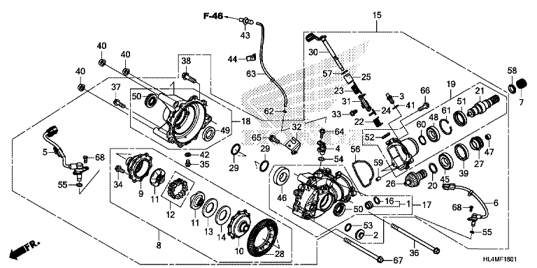 FRONT FINAL GEAR (SXS1000M3L/M5L)