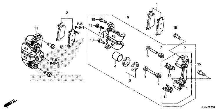 REAR BRAKE CALIPER