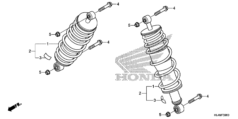 REAR SUSPENSION (SXS1000M3P/M3D/M5P/M5D)