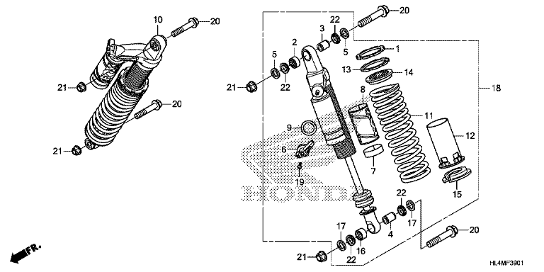REAR SUSPENSION (SXS1000M3L/M5L)