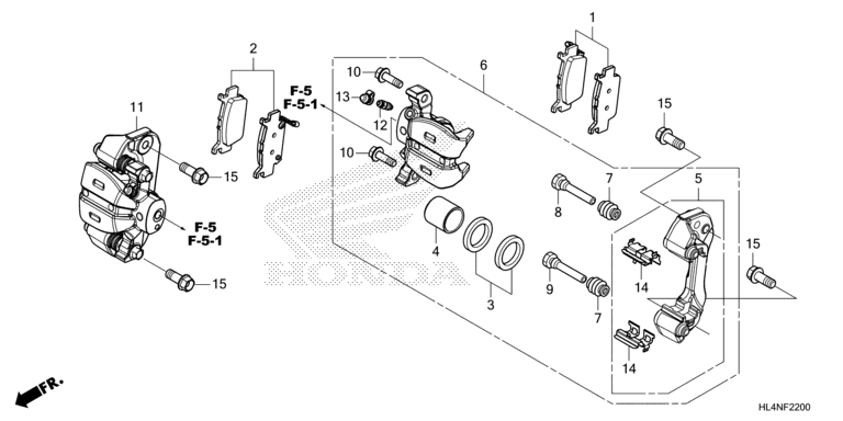 REAR BRAKE CALIPER