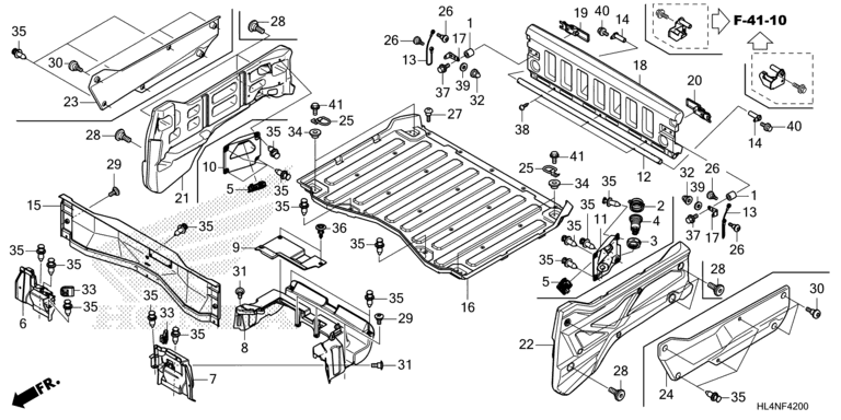 BED PLATE/REAR GATE (SXS1000M3P/M3D)
