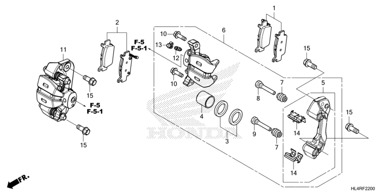 REAR BRAKE CALIPER