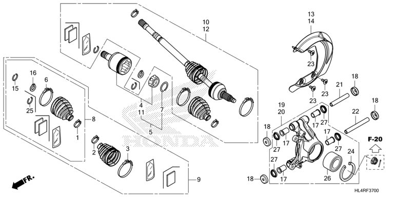 REAR KNUCKLE/REAR DRIVESHAFT