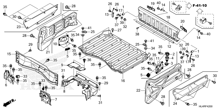 BED PLATE/REAR GATE (SXS1000M3P/M3D)