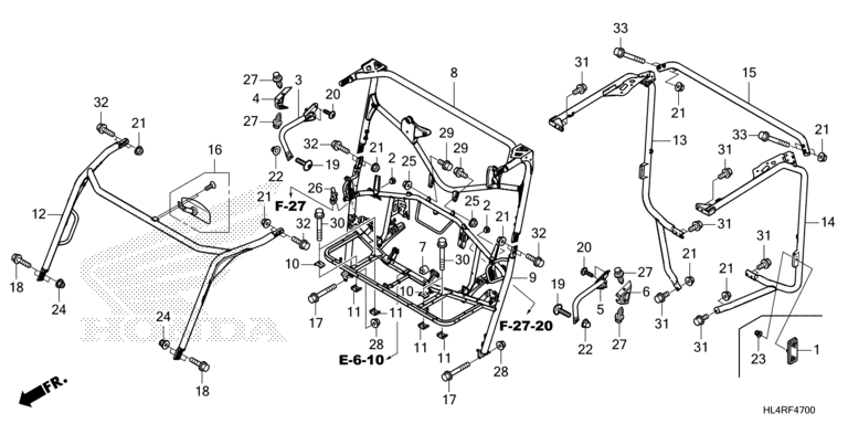 ROLL BAR/BACK MIRROR