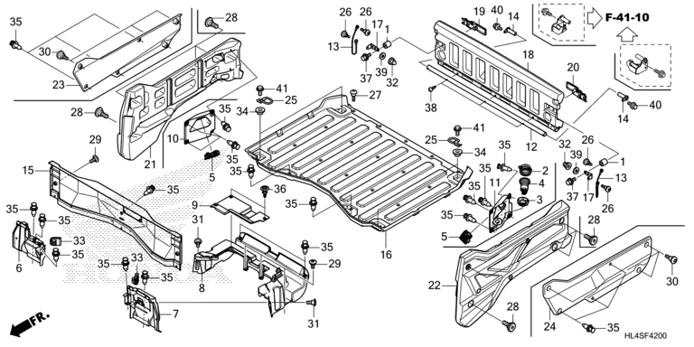BED PLATE/REAR GATE (SXS1000M3P/M3D)