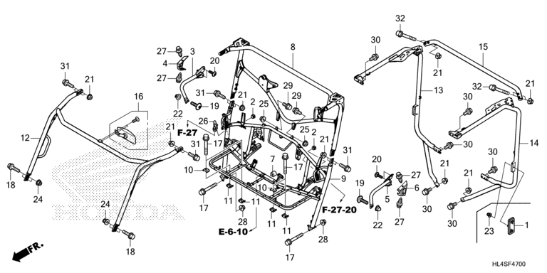 ROLL BAR/BACK MIRROR