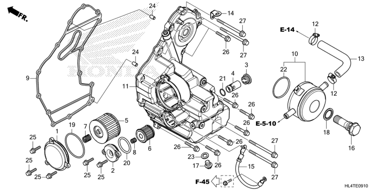 OIL COOLER/OIL TANK COVER