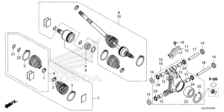 REAR KNUCKLE/REAR DRIVESHAFT
