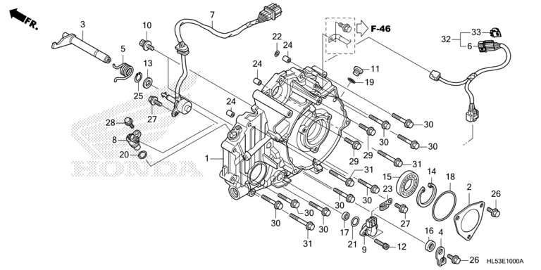 REAR CRANKCASE COVER