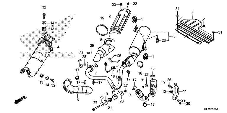 EXHAUST MUFFLER (SXS500M)