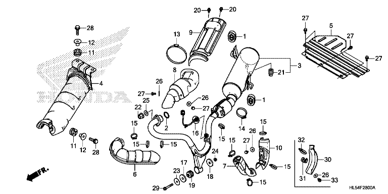 EXHAUST MUFFLER (SXS500M)