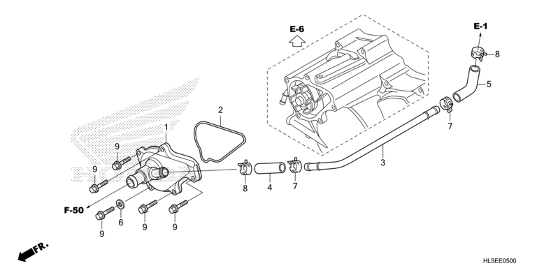WATER PUMP COVER