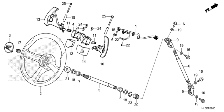 STEERING WHEEL/STEERING SHAFT