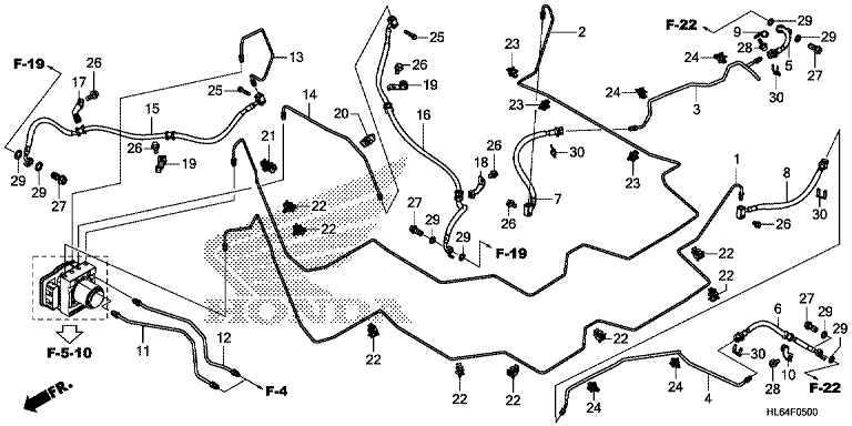 BRAKE PIPE/BRAKE HOSE (SXS1000S2R'19,'20,'21)