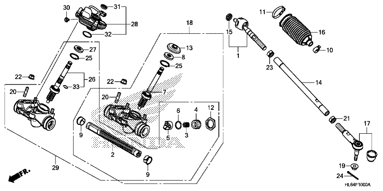STEERING GEAR BOX/TIE ROD